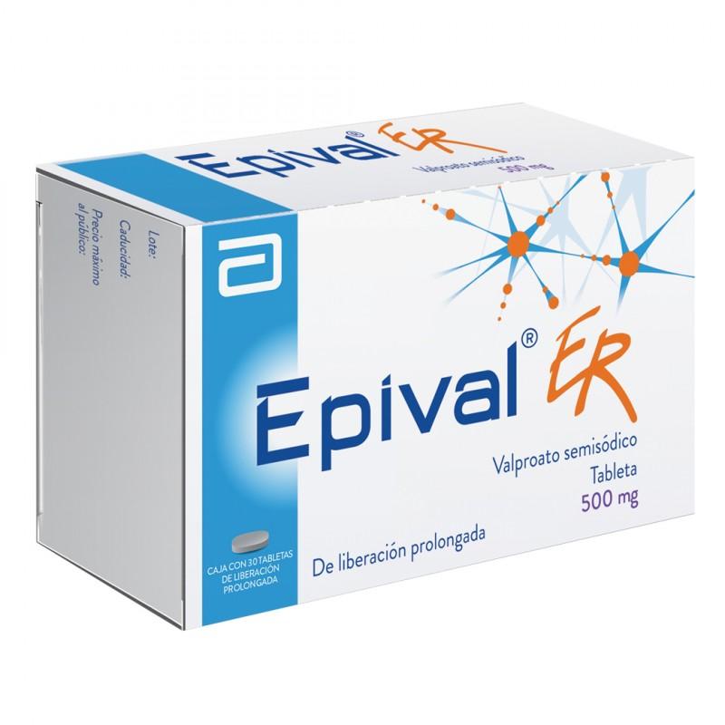 EPIVAL ER TABLETAS 500 mg CAJA CON 30