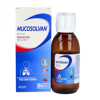MUCOSOLVAN SOLUCION 8 HRS 300 mg/100 mL FRASCO CON 120 mL