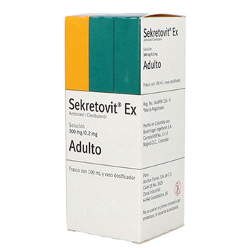 SEKRETOVIT EX ADULTO SOLUCION 300 mg/0.2 mg FRASCO CON 100 mL