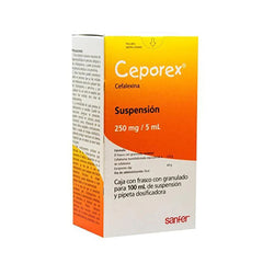 CEPOREX SUSPENSION 250 mg/5 mL CAJA CON FRASCO PARA 100 mL