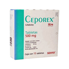 CEPOREX TABLETAS 500 mg CAJA CON 15