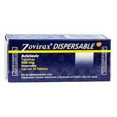 ZOVIRAX DISPERSABLE TABLETAS 400 mg CAJA CON 35