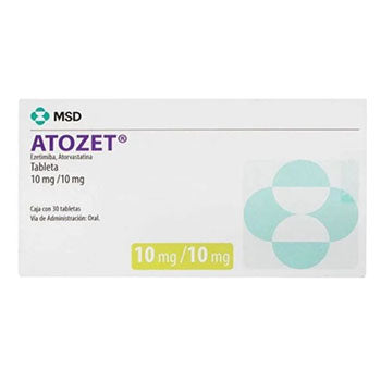 ATOZET TABLETAS 10 mg/10 mg CAJA CON 30
