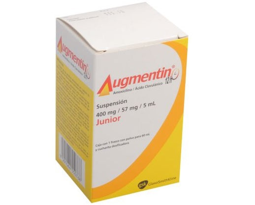 AUGMENTIN 12H Junior SUSPENSION 400 mg/57 mg/5 mL FRASCO CON 60 mL