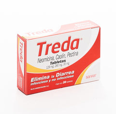 TREDA TABLETAS 129 mg 280 mg 30 mg CAJA CON 20