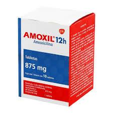 AMOXIL 12h TABLETAS 875 mg CAJA CON 10