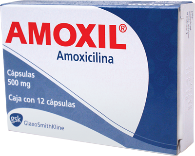 AMOXIL CAPSULAS 500 mg CAJA CON 12