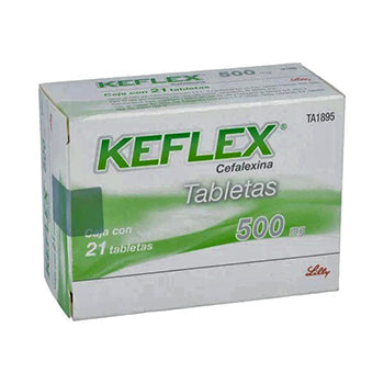 KEFLEX TABLETAS 500 mg CAJA CON 21