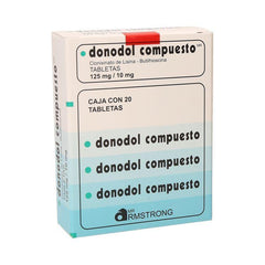 DONODOL TABLETAS 125 mg/10 mg CAJA CON 20