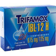 TRIFAMOX IBL-12 H COMPRIMIDOS 875 mg/125 mg CAJA CON 14