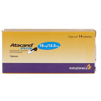 ATACAND PLUS TABLETAS 16 mg/12.5 mg CAJA CON 14