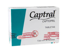 CAPTRAL TABLETAS 25 mg CAJA CON 30