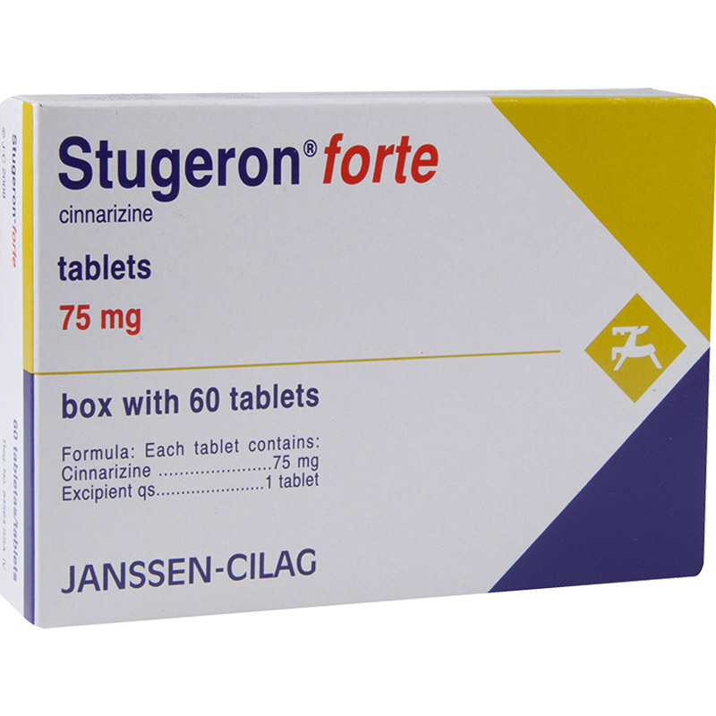 STUGERON FORTE TABLETAS 75 mg CAJA CON 60