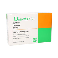 OMNICEF R CAPSULAS 300 mg CAJA CON 10