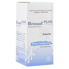 BROXOL PLUS PEDIATRICO SOLUCION GOTAS PEDIATRICAS 750 mg/500 mcg FRASCO CON 20 mL
