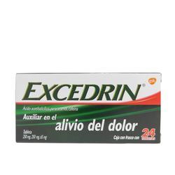 EXCEDRIN TABLETAS 250 mg/250 mg/65 mg CAJA CON 24