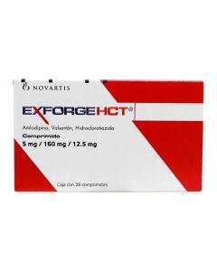 EXFORGE HCT COMPRIMIDOS 5 mg/160 mg/12.5 mg CAJA CON 28
