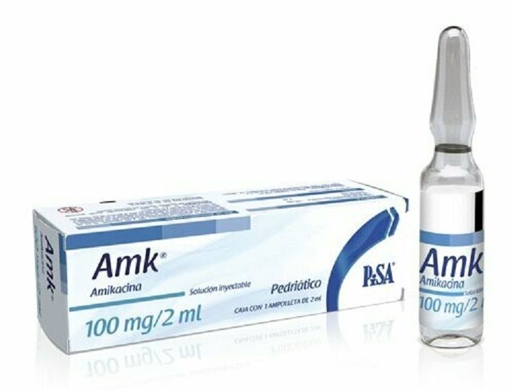 Amikacina 100mg/2mL 1 Ampolla