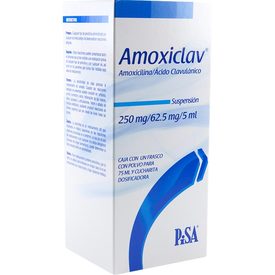 AMOXICLAV SUSPENSION 250 mg/62.5 mg/5 mL FRASCO CON 75 mL