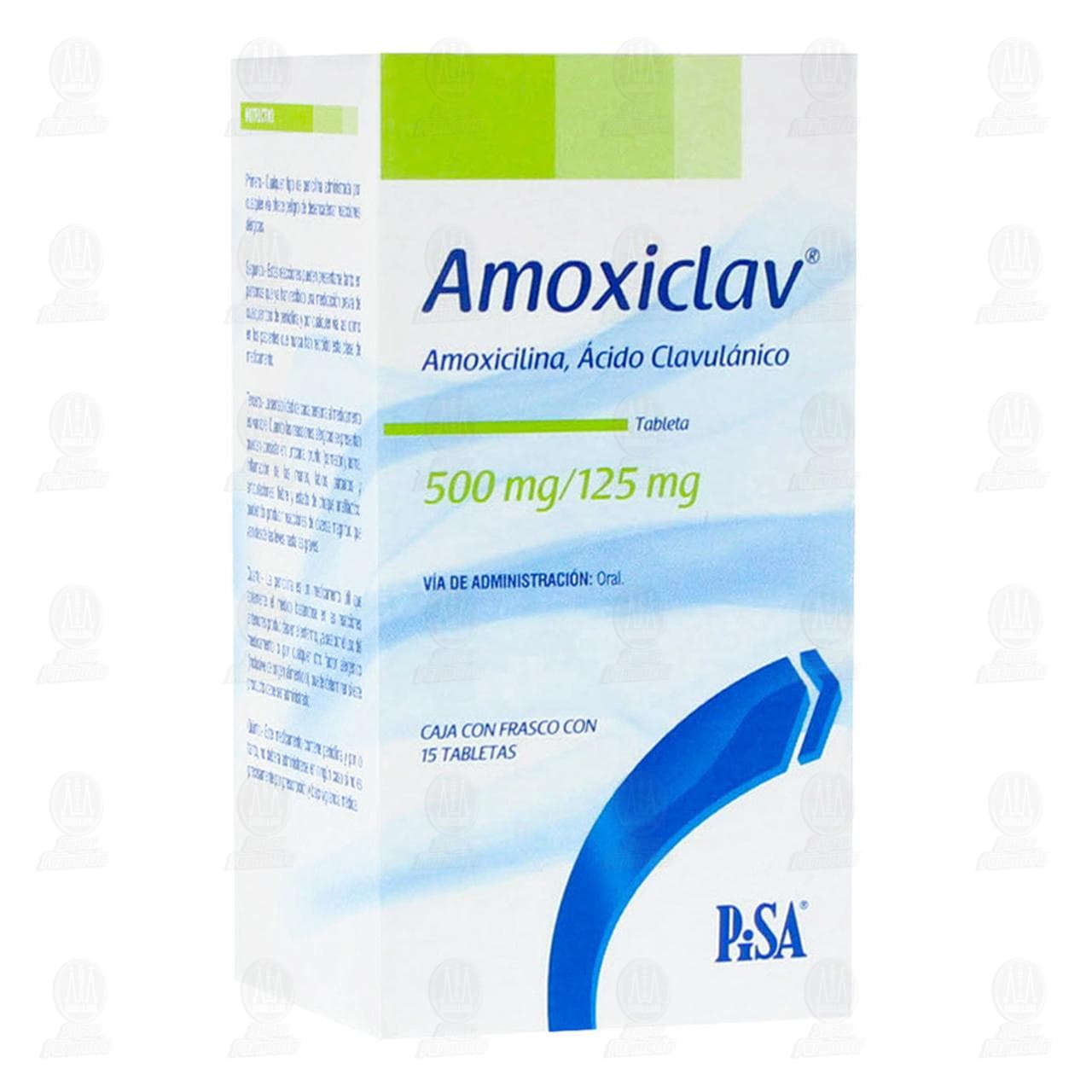 AMOXICLAV TABLETAS 500 mg/125 mg FRASCO CON 15 | Aliviomeds