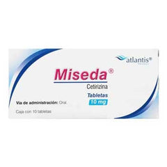 MISEDA TABLETAS 10 mg CAJA CON 10