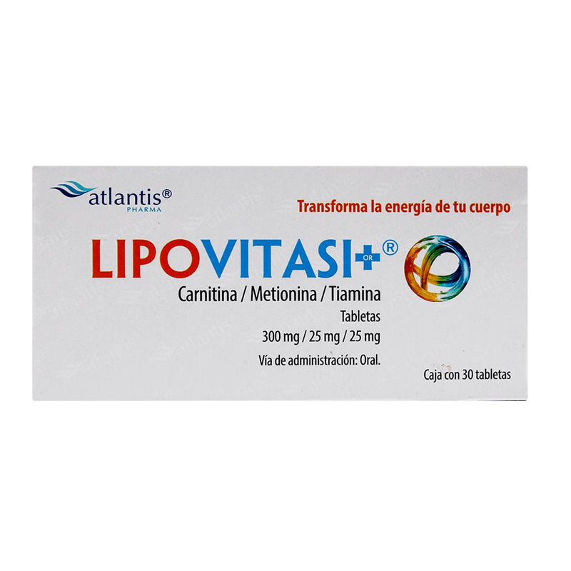 LIPOVITASI OR TABLETAS 300 mg/25 mg/25 mg CAJA CON 30