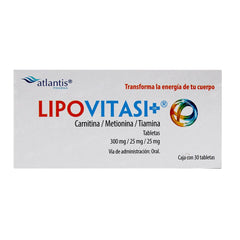 LIPOVITASI OR TABLETAS 300 mg/25 mg/25 mg CAJA CON 30