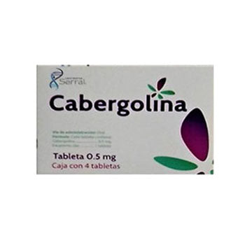 CABERGOLINA TABLETAS 0.5 mg CAJA CON 4
