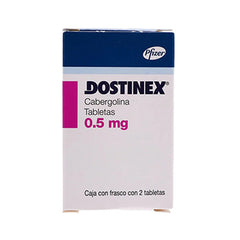 DOSTINEX TABLETAS 0.5 mg CAJA CON FRASCO CON 2