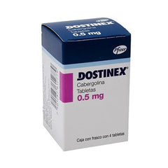 DOSTINEX TABLETAS 0.5 mg CAJA CON FRASCO CON 4