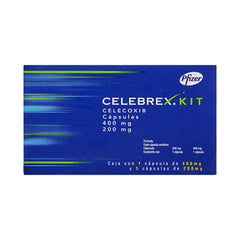 CELEBREX KIT CAPSULAS 400 mg/200 mg CAJA CON 6, 1 DE 400 mg Y 5 DE 200 mg