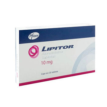 LIPITOR TABLETAS 10 mg CAJA CON 20