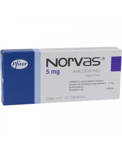 NORVAS TABLETAS 5 mg CAJA CON 10