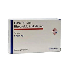 CONCOR AM TABLETAS 5 mg/5 mg CAJA CON 30