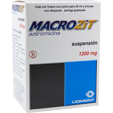 MACROZIT SUSPENSION 1200 mg CAJA CON FRASCO CON 30 mL
