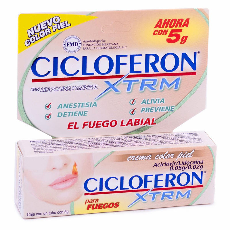 CICLOFERON XTRM CREMA COLOR PIEL 0.05g/0.02g TUBO CON 5 g