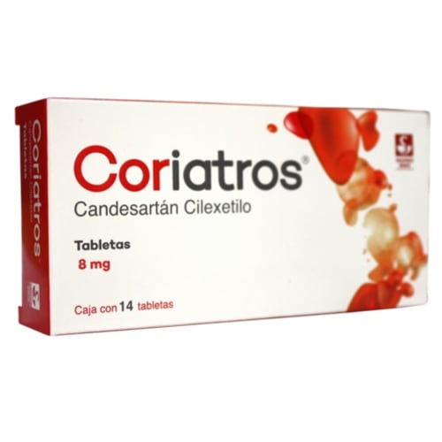 CORIATROS TABLETAS 8 mg CAJA CON 14