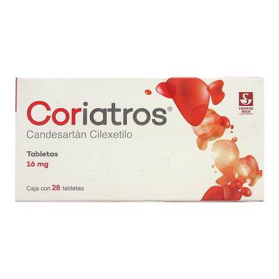 CORIATROS TABLETAS 16 mg CAJA CON 28