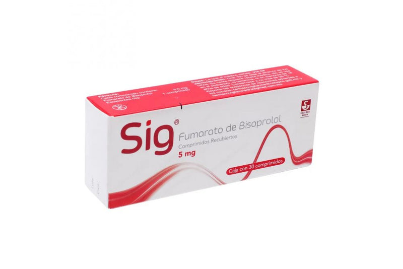SIG COMPRIMIDOS 5 mg CAJA CON 30