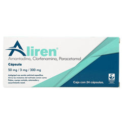 ALIREN CAPSULA 50 mg/3 mg/300 mg CAJA CON 24