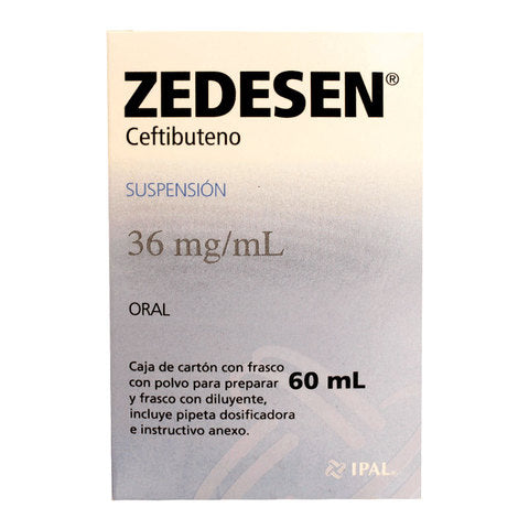 ZEDESEN SUSPENSION 36 mg/mL CAJA CON FRASCO PARA PREPARAR 60 mL
