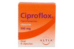 CIPROFLOX CAPSULAS 500 mg CAJA CON 6