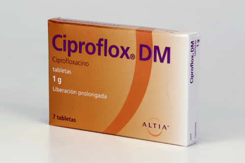 CIPROFLOX DM TABLETAS 1 g CAJA CON 7