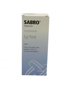 SABRO SUSPENSION 1 g/5 mL FRASCO CON POLVO DE 120 mL
