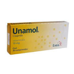 UNAMOL COMPRIMIDOS 10 mg CAJA CON 30