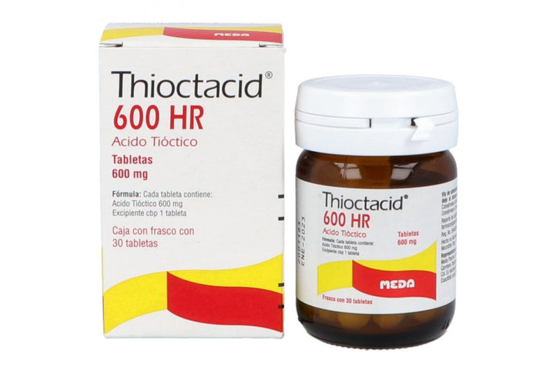 THIOCTACID 600 HR TABLETAS 600 mg CAJA CON 30