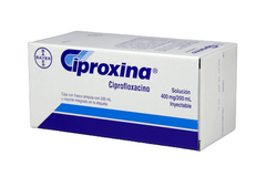 CIPROXINA SOLUCION INYECTABLE 400 mg/200 mL FRASCO AMPULA CON 200 mL