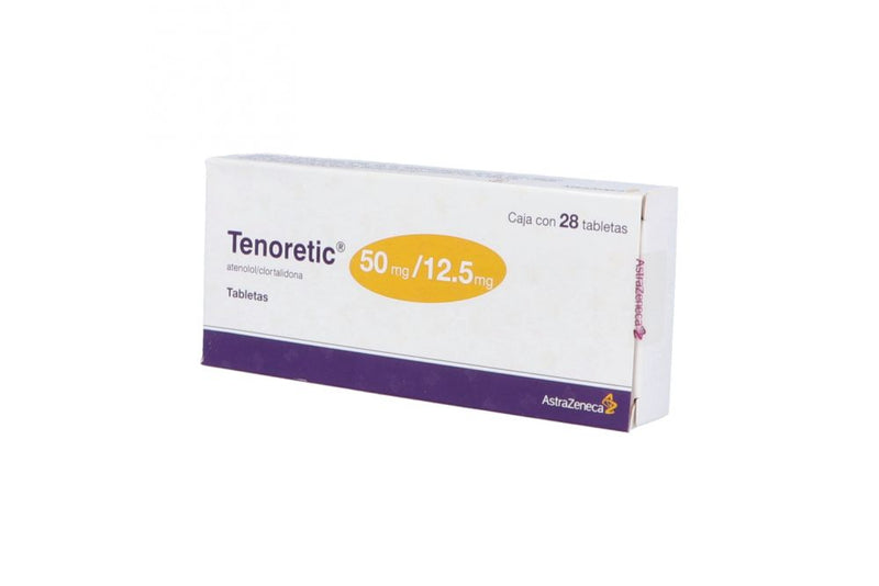 TENORETIC TABLETAS 50 mg/12.5 mg CAJA CON 28