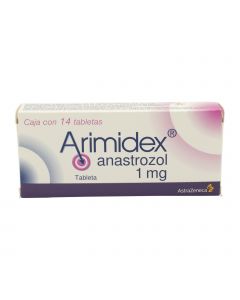 ARIMIDEX TABLETAS 1 mg CAJA CON 14