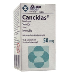 CANCIDAS SOLUCION INYECTABLE 50 mg
